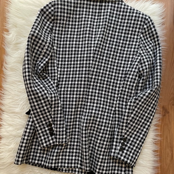Zara Textured Houndstooth Jacket M NWT - Picture 6 of 7
